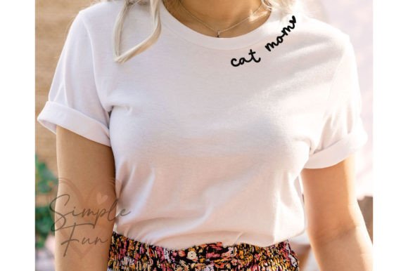 Cat Mom Embroidery