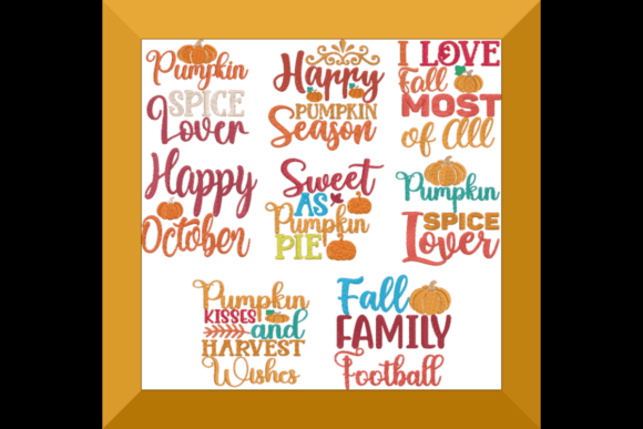 Fall Machine Embroidery Set