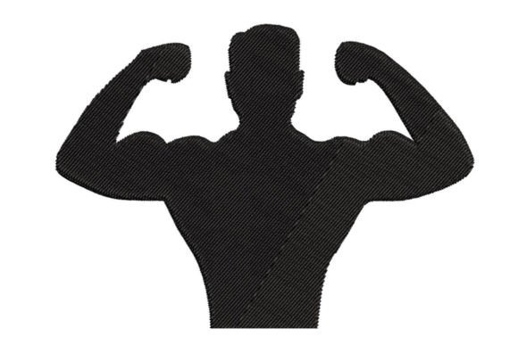 Man GYM Embroidery Digitizing
