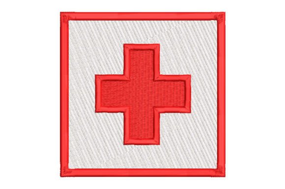 Red Cross Embroidery Design