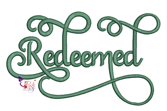 Redeemed Embroidery Design