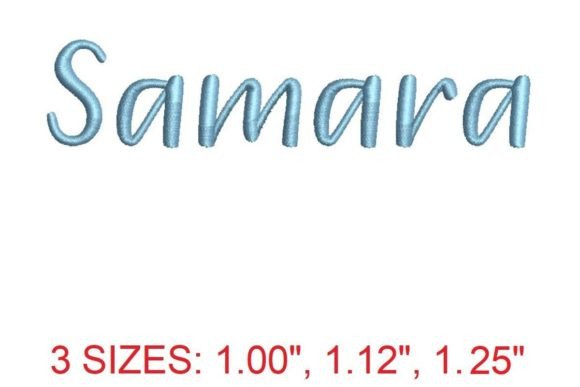 Samara Embroidery Font